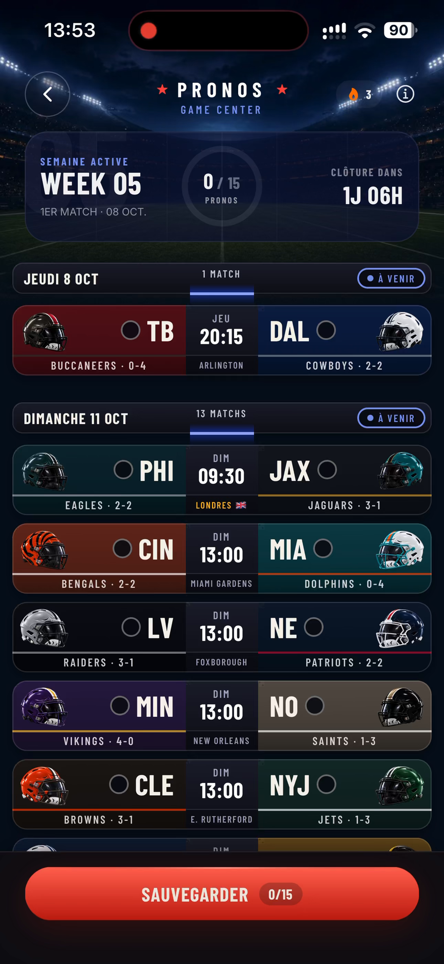 Tes pronostics NFL